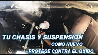 Como Lavar Y Engrasar El Chasis Y Suspension De Tu Auto Y Dejarlo Como Nuevo Y Evitar La Oxidacion [upl. by Kliber608]