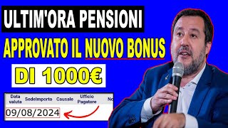 INPS PAGHERÀ IL Doppio IL 9 AGOSTO  ANTICIPI ADI UNICO PENSIONI NASPI 730 SFL BONUS [upl. by Hedve]