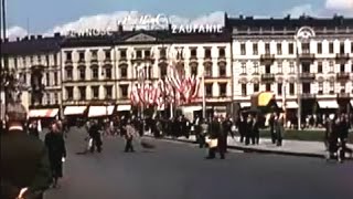 Kolorowa Warszawa  3 maja 1939 Plac Piłsudskiego [upl. by Brittan]