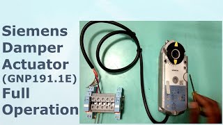 Actuator GNP1911ESiemens Damper Actuator [upl. by Anaiek381]