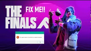 FIX THE FINALS SECURE BOOT ERROR  The Finals [upl. by Aranat]