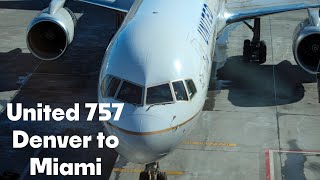 United 757200 Wingviews from Denver to Miami [upl. by Thorne157]