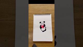 How To Draw A Panda Cute amp Easy [upl. by Nevetse]