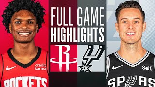 ROCKETS at SPURS  NBA PRESEASON FULL GAME HIGHLIGHTS  October 16 2023 [upl. by Annerahs91]