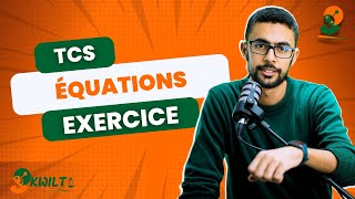 Maths Tcs  Exercice du cours équations et inéquations [upl. by Zetrom]