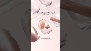 Marble Metallic Liquid Coloring shorts icegelnail [upl. by Trix]