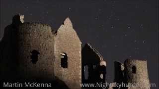 Dunluce Castle DSLR Time Lapse amp Faint Aurora  Sept 16th 2015 [upl. by Yarled]