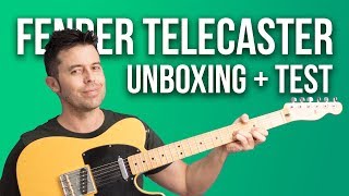 Unboxing de FENDER TELECASTER  Cómo suena Telecaster con VOX AC15 y LANEY LH20  Guitarraviva [upl. by Allemahs]