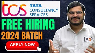 TCS Free Hiring for 2024 Batch  TCS Off Campus Drive for 2024 Batch  TCS Hackquest  TCS Free Exam [upl. by Aineles]