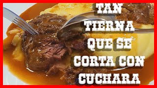 RECETA de CARRILLADA de CERDO en SALSA SUPER TIERNA MUY FACIL 🐷 🍷 [upl. by Sutsugua]