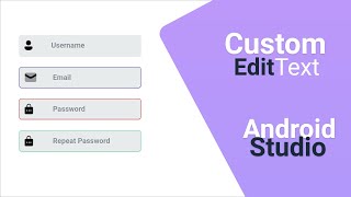 Android Studio Tutorial  EditText  Multiple EditText Boxed Design [upl. by Suzzy447]