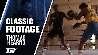 THOMAS HEARNS TRAINING WITH EMANUEL STEWARD  VINTAGE BOXING FOOTAGE [upl. by Selbbep]