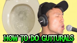 How to do Gutturals Metal Scream Tutorial [upl. by Niac]