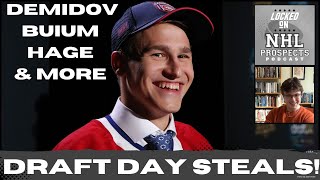 2024 NHL DRAFT BIGGEST STEALS  Habs Hit an Ivan Demidov Home Run [upl. by Analram53]