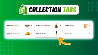 Collection Tabs with Images in 2024  Shopify No Code Tutorial [upl. by Filip]