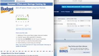 Budget Rent A Car Coupon Code 2013  How to use Promo Codes and Coupons for Budgetcom [upl. by Ennahoj]