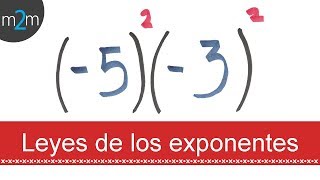 Leyes de los exponentes │ ejercicio 1 [upl. by Shelly751]