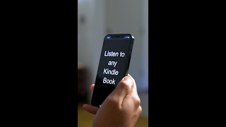 How to Make any Kindle Book an Audiobook Shorts [upl. by Berlauda393]