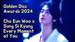 Golden Disc Disk Awards 2024 Jakarta Cha Eun Woo x Sung Si Kyung Every Moment of You 차은우 [upl. by Mcgannon]