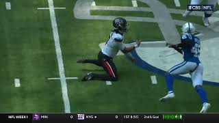 CJ Stroud completes the 4th down pass from his knees to Brevin Jordan vs Colts 🤯 [upl. by Gainer]