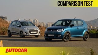 Hyundai Grand i10 vs Maruti Ignis  Comparison Test  Autocar India [upl. by Leima721]