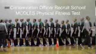 Michigan DNR Conservation Officer Training Academy MCOLES Physical Fitness Test [upl. by Anad308]