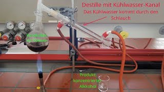 Chemieexperimente Destillation von Wein quotSchnapsbrennenquot [upl. by Aznecniv]