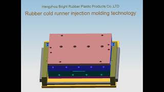 Rubber cold runner injection molding technology for rubber boot [upl. by Anialam]