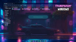 How to Make the Entire Windows 10 and 11 File Explorer Transparent [upl. by Joeann132]