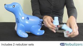 Just Nebulizers Sami the Seal Nebulizer Compressor [upl. by Yhprum]