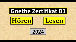 Goethe Zertifikat B1 Hören Lesen Modelltest mit Antworten am Ende  Vid  218 [upl. by Walt406]