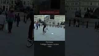 Phil Dolan Trafalgar Square London 1993 Mid School Flatland BMX Freestyle bmxflatland [upl. by Thaine]