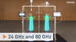 FMCW Radar Level Measurement 24 GHz and 80 GHz technology in comparison  KROHNE [upl. by Paddy69]