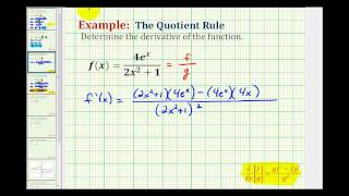 Ex 3 Determine a Derivative Using the Quotient Rule [upl. by Idas]