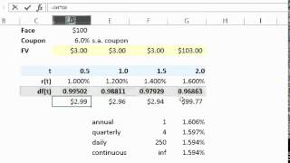 FRM Discount factors do not lie about compound frequency [upl. by Ratep758]