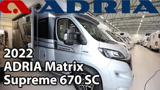 ADRIA Matrix Supreme 670 SC 2022 Motorhome 749 m [upl. by Ettennaej]