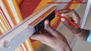 How to Aluminium door lock installation [upl. by Ahsina]