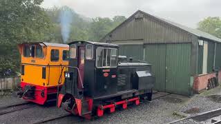 4 Minutes of Welshpool and Llanfair railway in the rain [upl. by Nwahsyt]