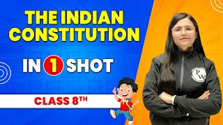 The Indian Constitution in 1 Shot  Class 8th SST  Pariksha Abhyas [upl. by Cirded]