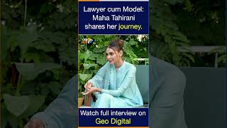 Lawyer cum Model Maha Tahirani shared her journey [upl. by Anivlek566]