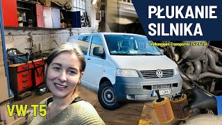 Masło i szlam w Volkswagen T5 płukanie silnika i czyszczenie układu dolotowego za pomocą TEC 2000 [upl. by Merrell]