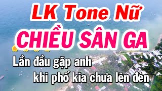 Liên Khúc Karaoke Nửa Bài Tone Nữ  Chiều Sân Ga  Đêm Mưa Nhớ Mẹ  Tuyết Nhi [upl. by Letnoj]