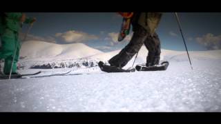 Inflatable snowshoes  great gadget for snowboard freeriders [upl. by Dan632]