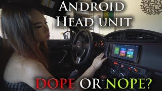 Does she like the Android Head unit  REVIEW  Dasaita 4k [upl. by Bronk420]