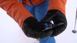 Ski Touring  Putting skins on [upl. by Eihcra]