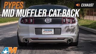 20112014 Mustang V6 Pypes Mid Muffler CatBack Exhaust Sound Clip amp Install [upl. by Esahc]