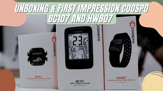 CooSpo BC107 amp HW807  Unboxing and First Impression [upl. by Tniassuot122]