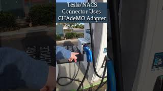 EVGo NACS Connector is a Captive CHAdeMO Adapter tesla nacs [upl. by Leeke]