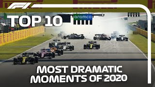 Top 10 Dramatic Moments of the 2020 F1 Season [upl. by Nagear]