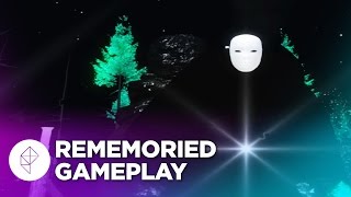 Rememoried Gameplay  A Trippy PuzzleExploration Game [upl. by Nonnag]